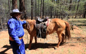 My guide with the horse I used.