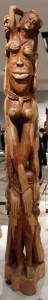 Surreal wooden sculpture from Africa.