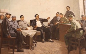 Painting of Mao Zedong, the revolutionary.