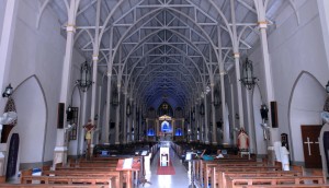 The inside of St. Augustine Church.