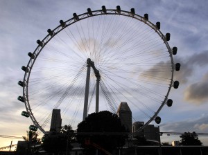 The Singapore Flyer - the world's tallest Ferris wheel.