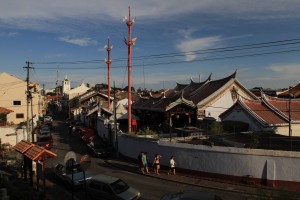 View of Cheng Hoon Teng Temple from Siang Lin Shi Temple's top floor.