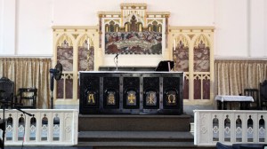 The altar inside the Christ Church.