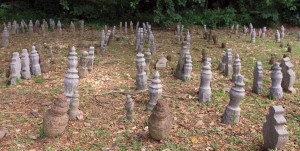 Old graveyard at the base of St. John's Hill ("Bukit Senjuang").