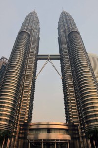 The Petronas Twin Towers.