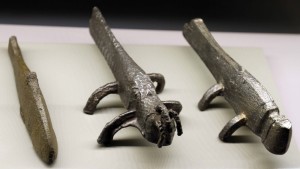 Tin ingots in the shape of animals and used as money.