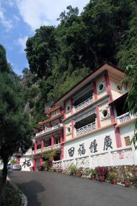 Entrance to Perak Tong cave temple, seen from the access road.