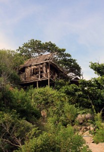 Dilapidated bungalow on Koh Tao.