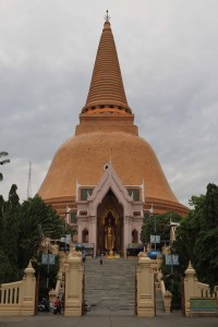 Closeup of Phra Pathom Chedi Temple.