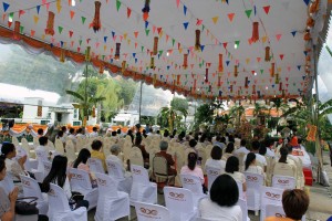 Sermon given near Wat Arun.