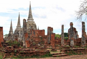 The ruins of Wat Phra Si Samphet.