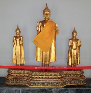 Buddha statues.