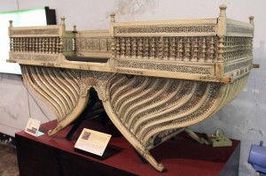 An ivory Howdah (elephant saddle) - talk about adding insult to injury.