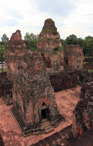 Looking down from the "temple mountain" in Pre Rup.