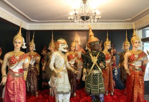 Theatrical costumes and masks.