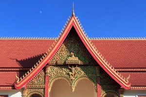 temple rooftop in Wat Si Saket.