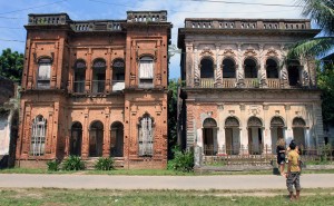 The front of two buildings in Panam Nagar.