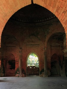 Inside Goaldi Mosque.