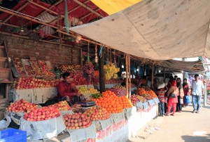 Fruit vendor in Mograpara.