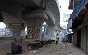 Underneath the Dhaka-Chittagong Highway.