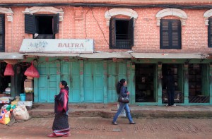 Storefront along the street in Bhaktapur.
