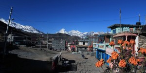 View of Muktinath from my lodge's balcony.
