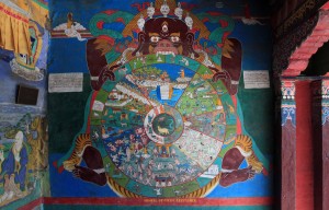 Another fresco on the Jharkot Gompa.