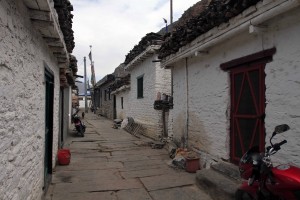 Street through the Tibetan Refugee Village near Chhairo.