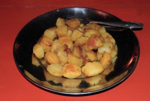 Fried potatoes.