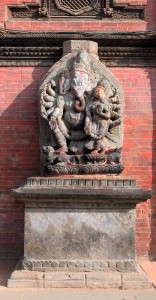 Ganesha relief statue.