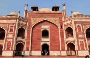 An entrance to Humayun's Tomb.