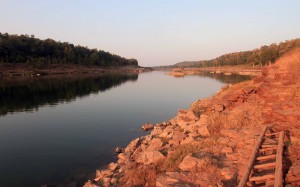 The Ken River in Panna Tiger Reserve.