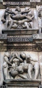 Orgytastic artwork on the outside of the Visvanatha Temple.