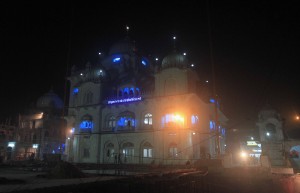 The temple at Takht Shri Harmandirjee in Patna Sahib (the birth place of the tenth religious preceptor of the Sikh Faith, Guru Gobind Singhjee). 