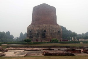 Another view of Dhamekh Stupa.