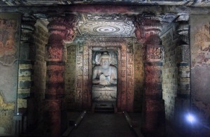 Buddha statue in Cave No. 1.