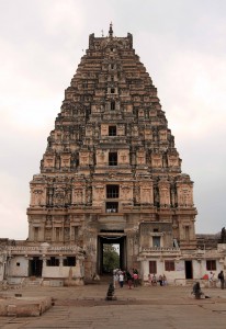 Gateway to Virupaksha temple in Hampi.