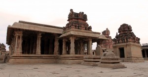 Inside the Krishna temple complex.