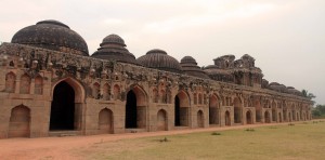 Angle view of the Elephant Stables.