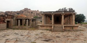 Inside the Varaha (Saiva) temple.