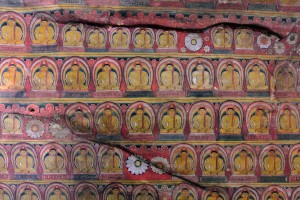 More Buddha paintings on the ceiling.