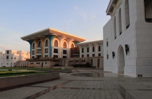 The rear view of Qasr Al Alam Palace.