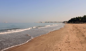 Beach on the Gulf of Oman, near the Intercontinental Hotel.