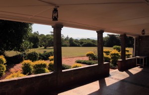 Looking toward the Ngong Hills (ngong means "knuckles") from the Karen Blixen house.