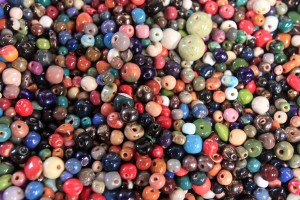 Bowl of finished beads.
