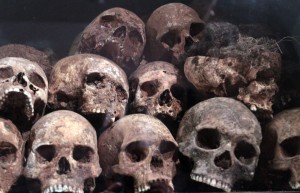Skulls of the martyrs, murdered by the Derg.