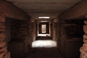 Corridor connected to tombs underneath the Northern Stelae Field.