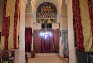 Inside the monastery.