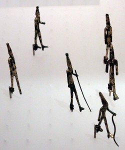 Armed male figurines from the Middle Bronze Age.