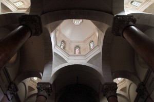 The domed ceiling inside the Church of Condemnation.